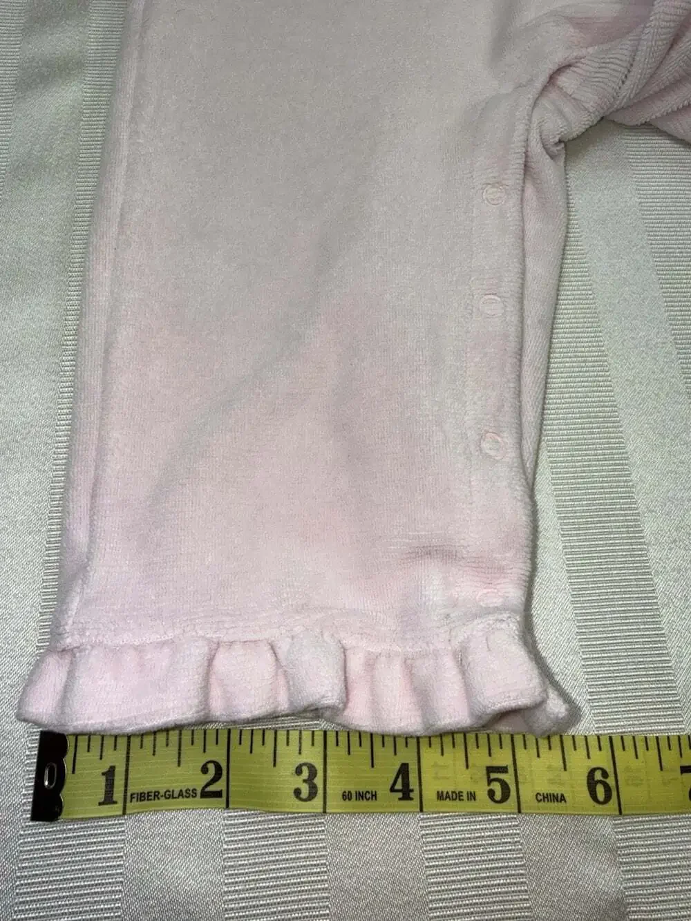 Gymboree Pink Cupcake Embroidered Velour Romper 12-18 Months Peter Pan Collar